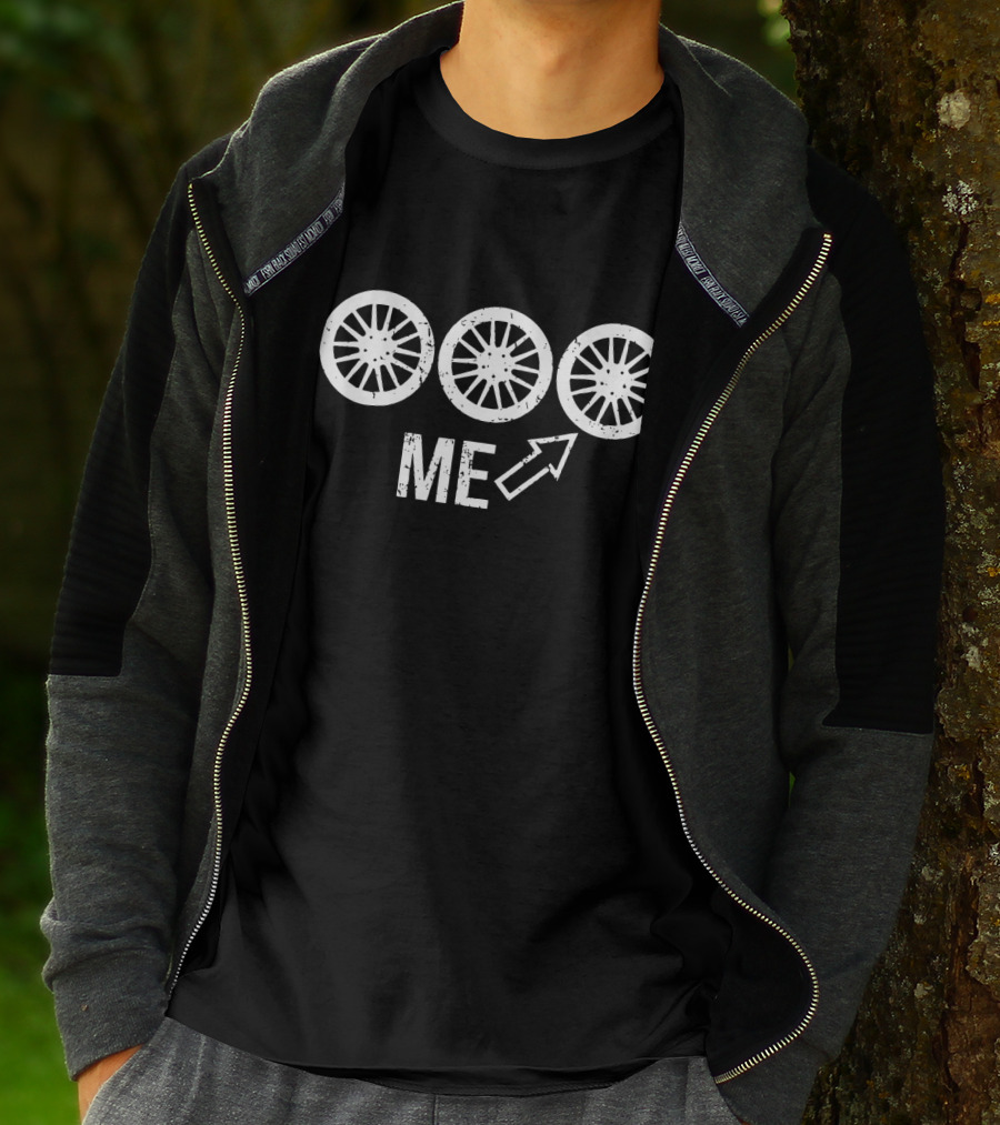 3rd Wheel Me Arrow Triple Wheels T-Shirt