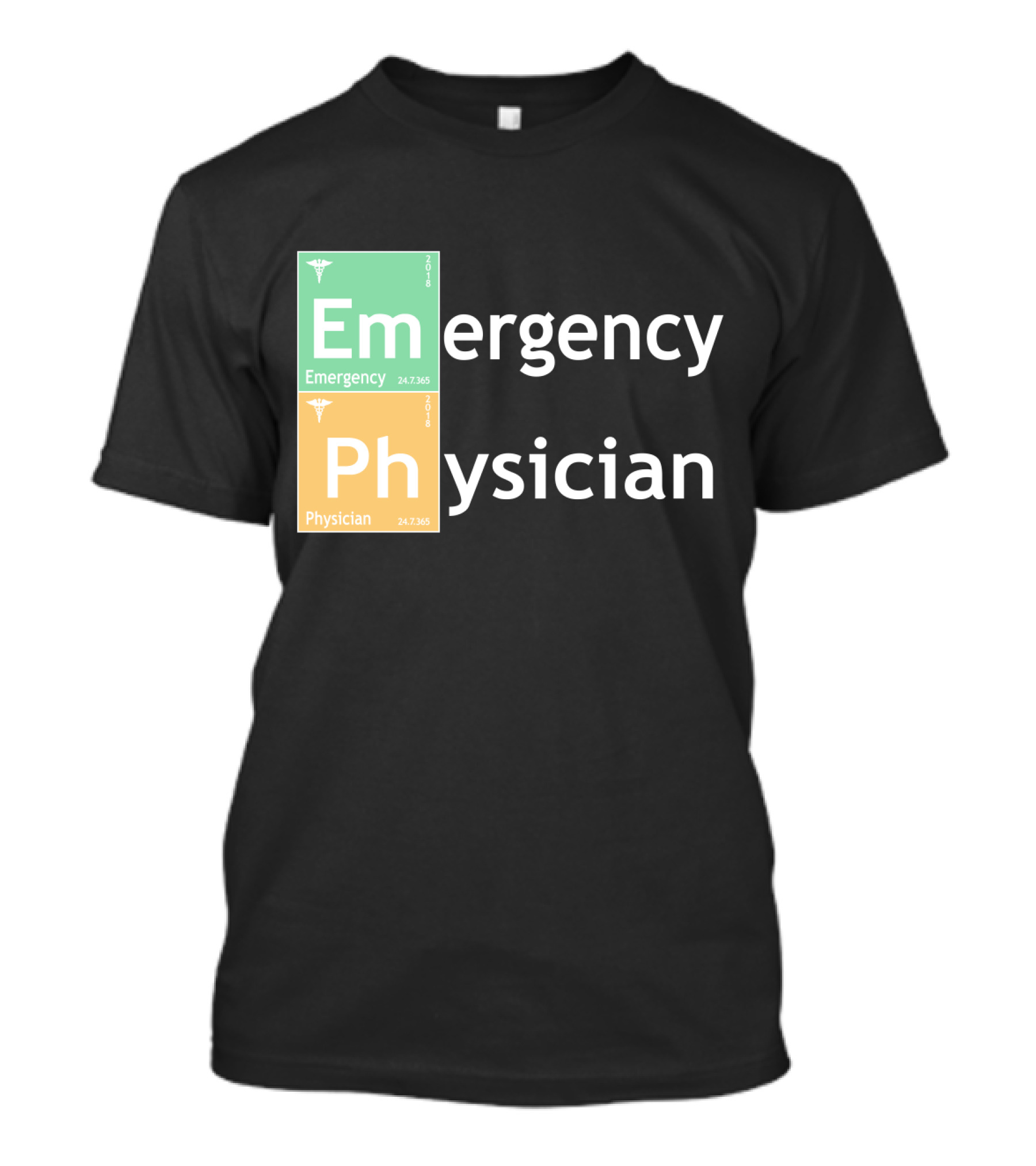 Emergency Medicine Ph Physician Periodic Table T-Shirt