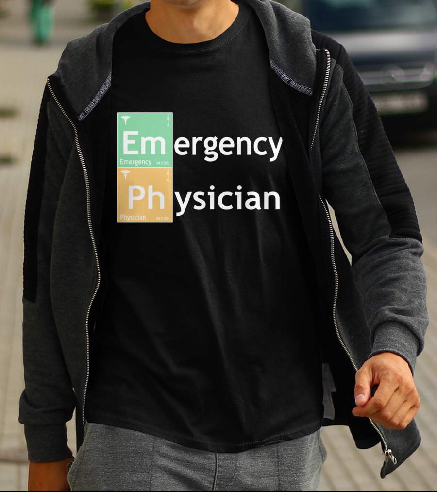 Emergency Medicine Ph Physician Periodic Table T-Shirt