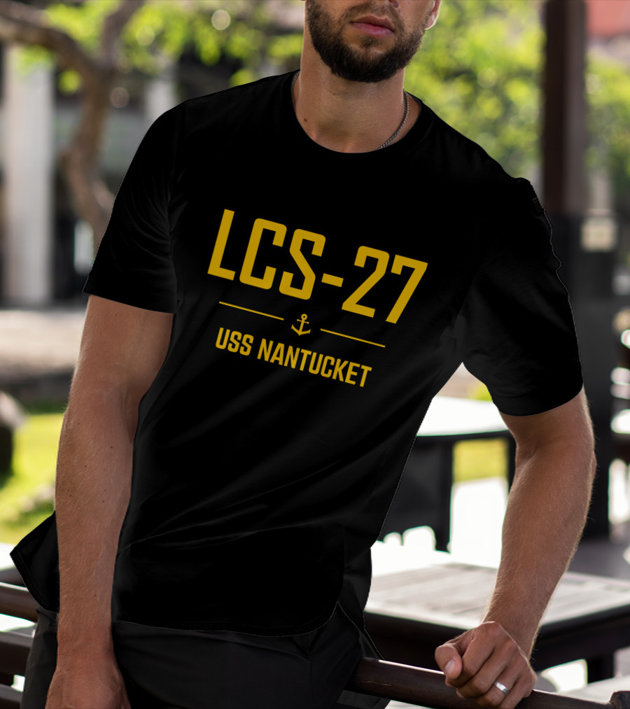 LCS-27 USS Nantucket Anchor T-Shirt