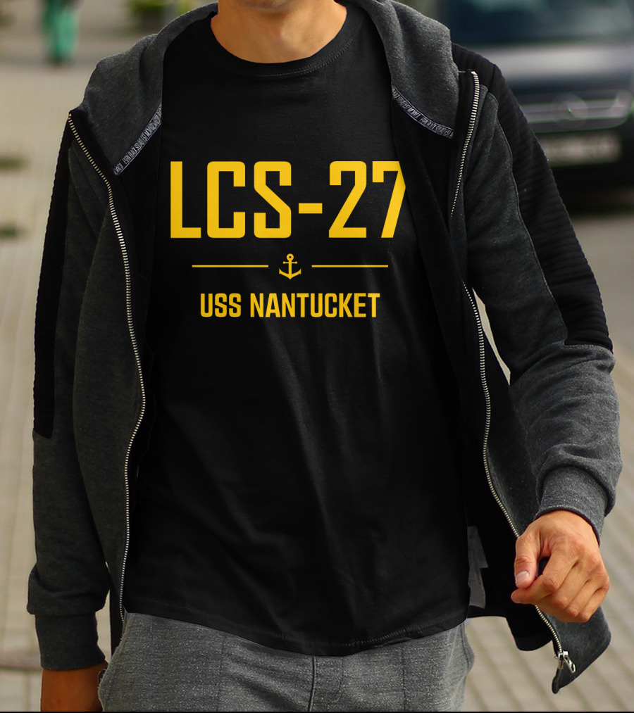 LCS-27 USS Nantucket Anchor T-Shirt