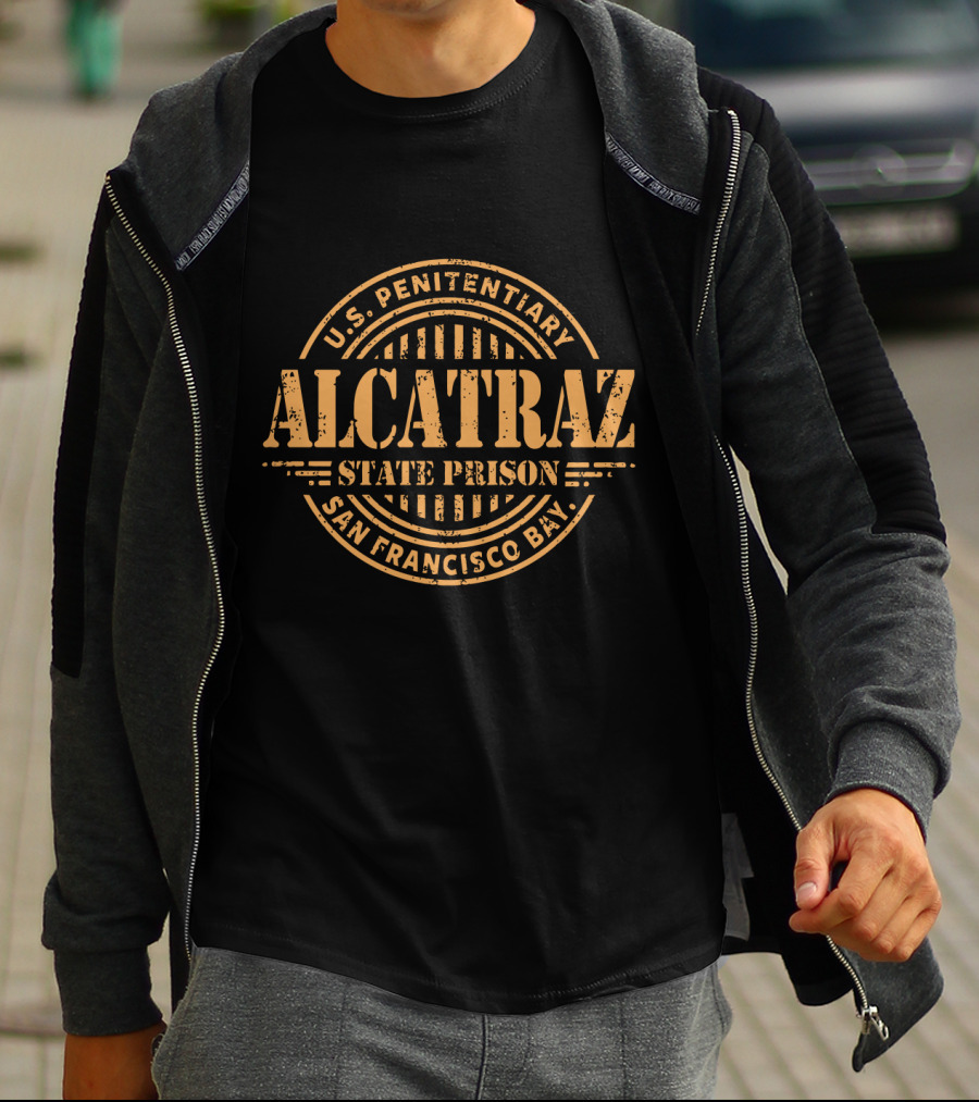 U.S. Penitentiary Alcatraz State Prison San Francisco Bay T-Shirt