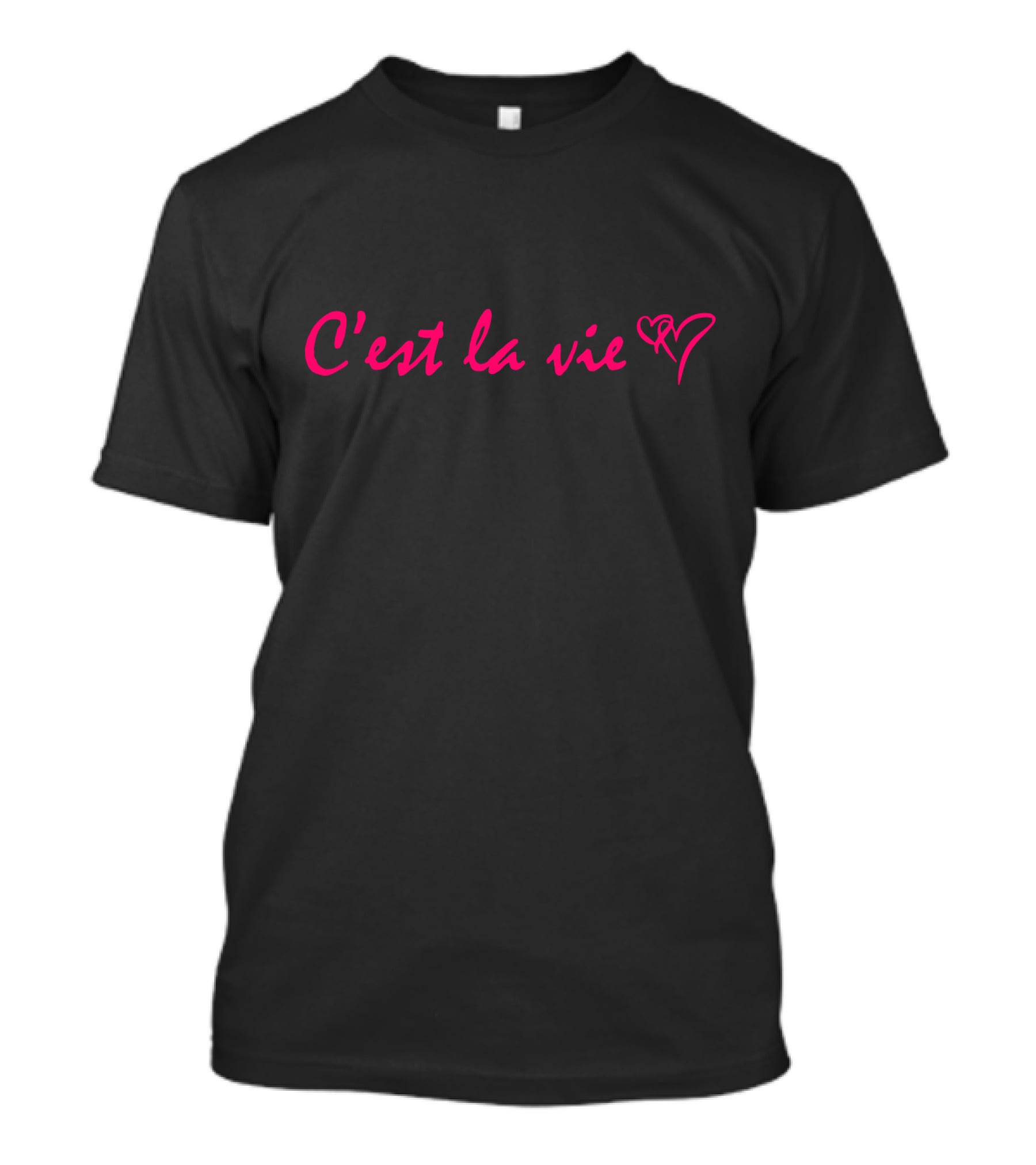 C'est La Vie Heart Paris Eiffel Tower Life T-Shirt