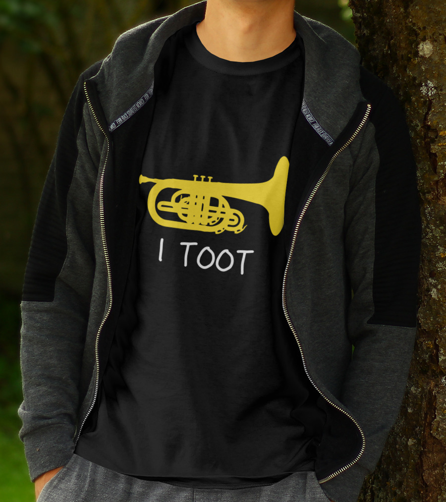 Funny Mellophone I Toot Yellow Instrument T-Shirt