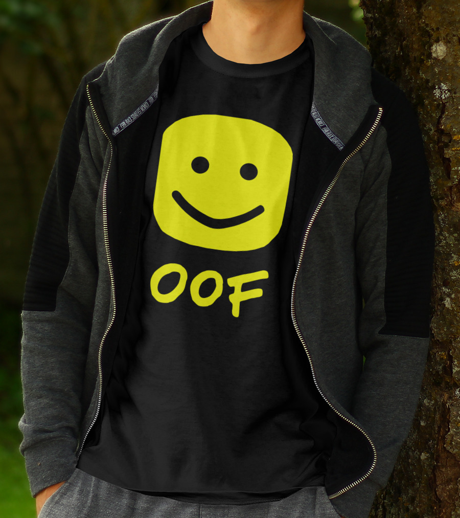 Oof Blox Meme For Non-Noobs With Smiley Face Image T-Shirt