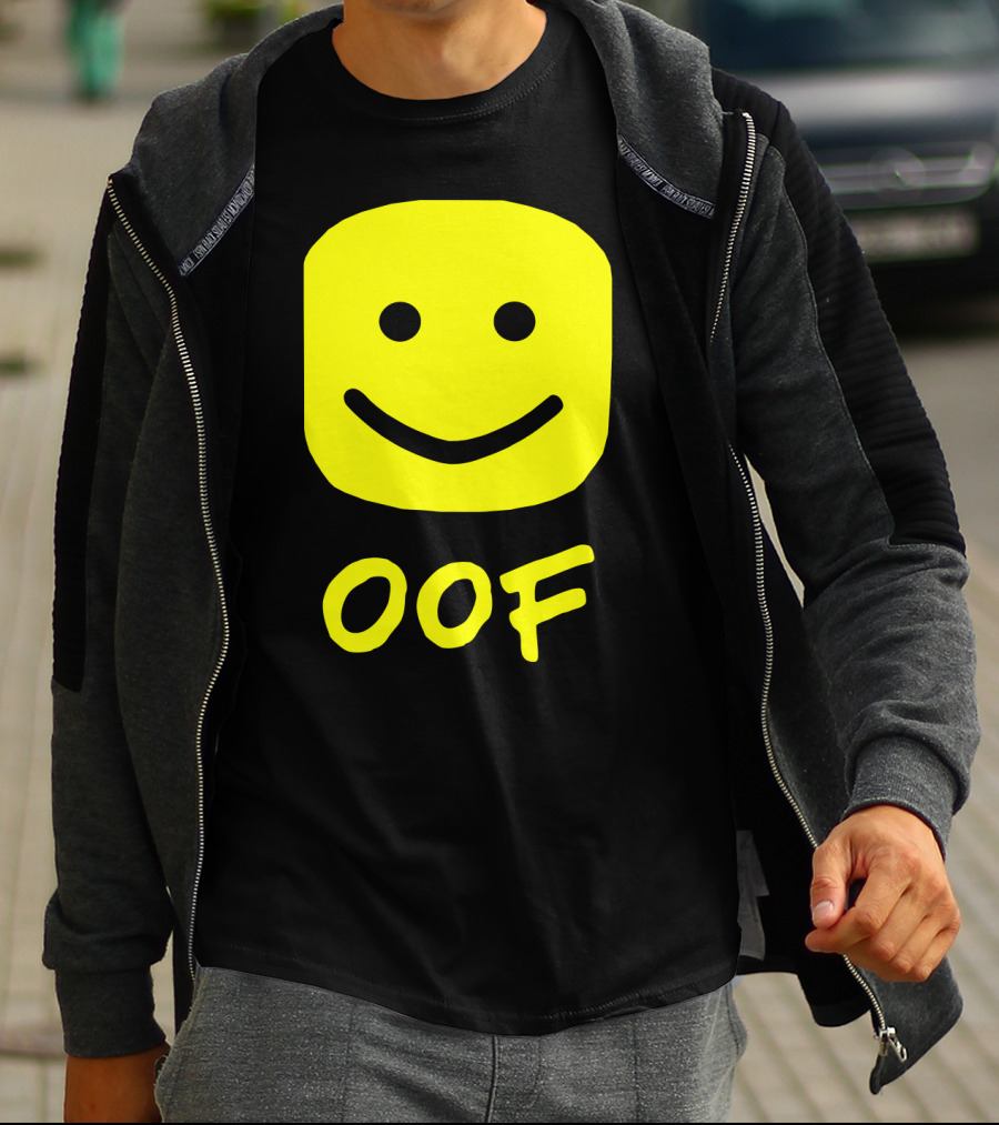 Oof Blox Meme For Non-Noobs With Smiley Face Image T-Shirt
