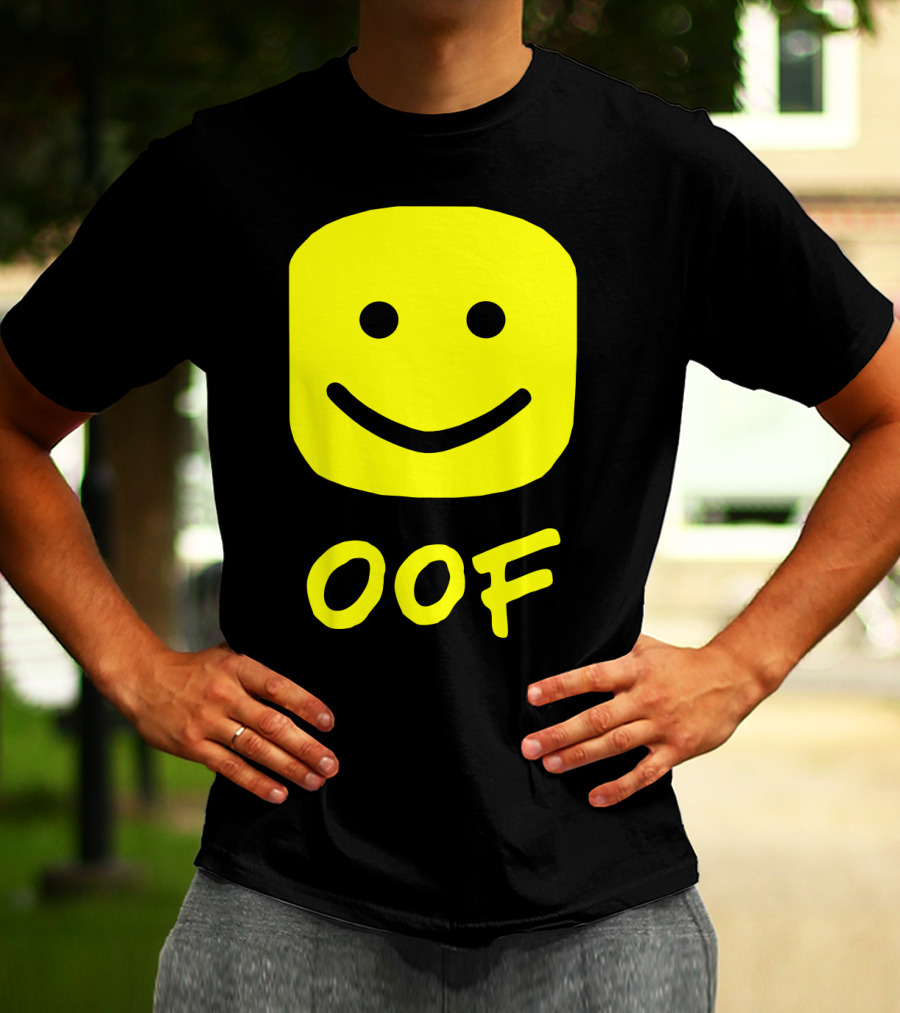 Oof Blox Meme For Non-Noobs With Smiley Face Image T-Shirt