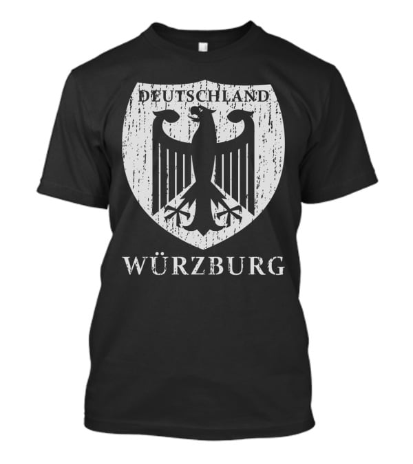 Deutschland Würzburg German Eagle Emblem T-Shirt
