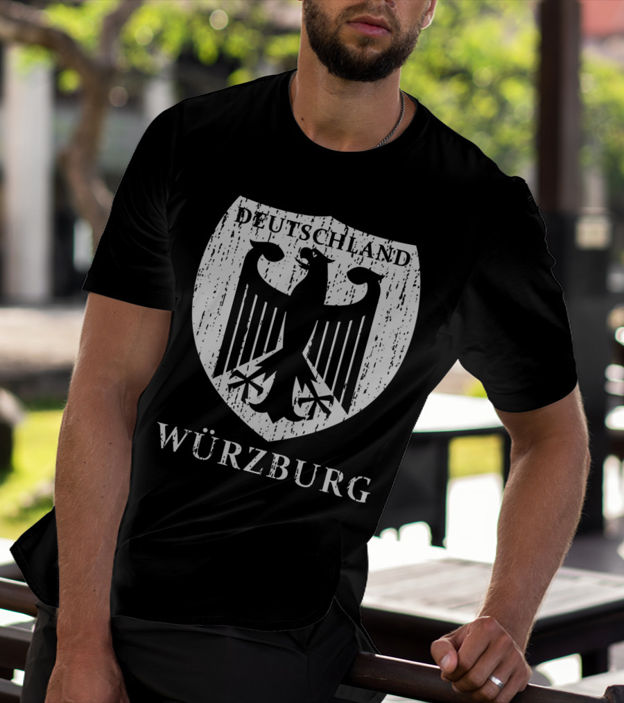Deutschland Würzburg German Eagle Emblem T-Shirt