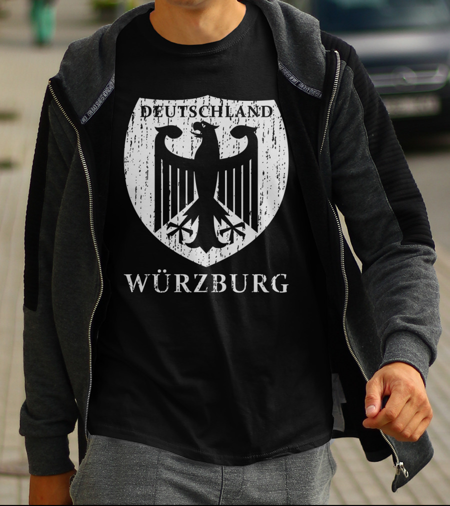 Deutschland Würzburg German Eagle Emblem T-Shirt