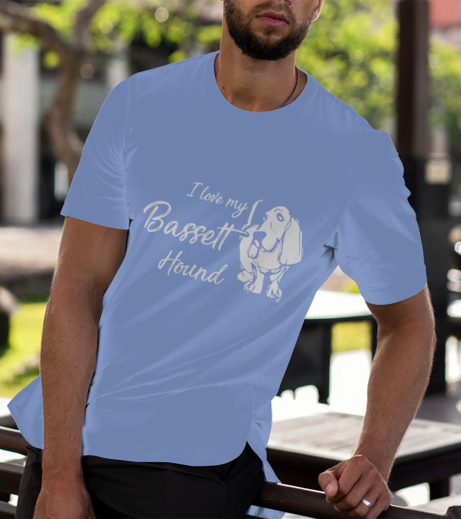 I Love My Basset Hound T-Shirt