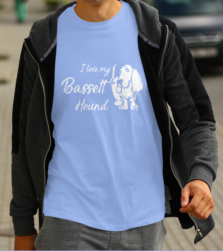 I Love My Basset Hound T-Shirt