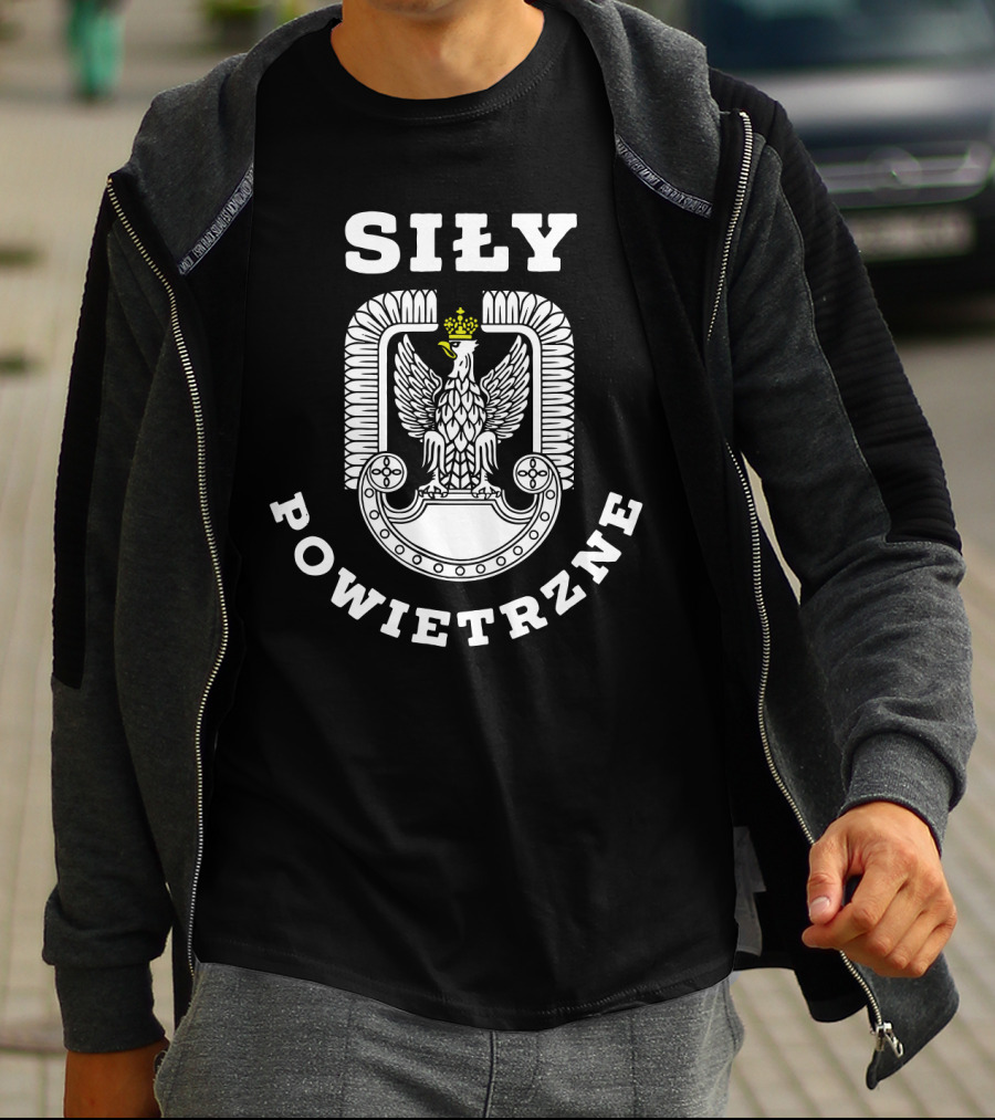 Siły Powietrzne Polish Eagle Walczaca Falcon Hussar Polskie T-Shirt