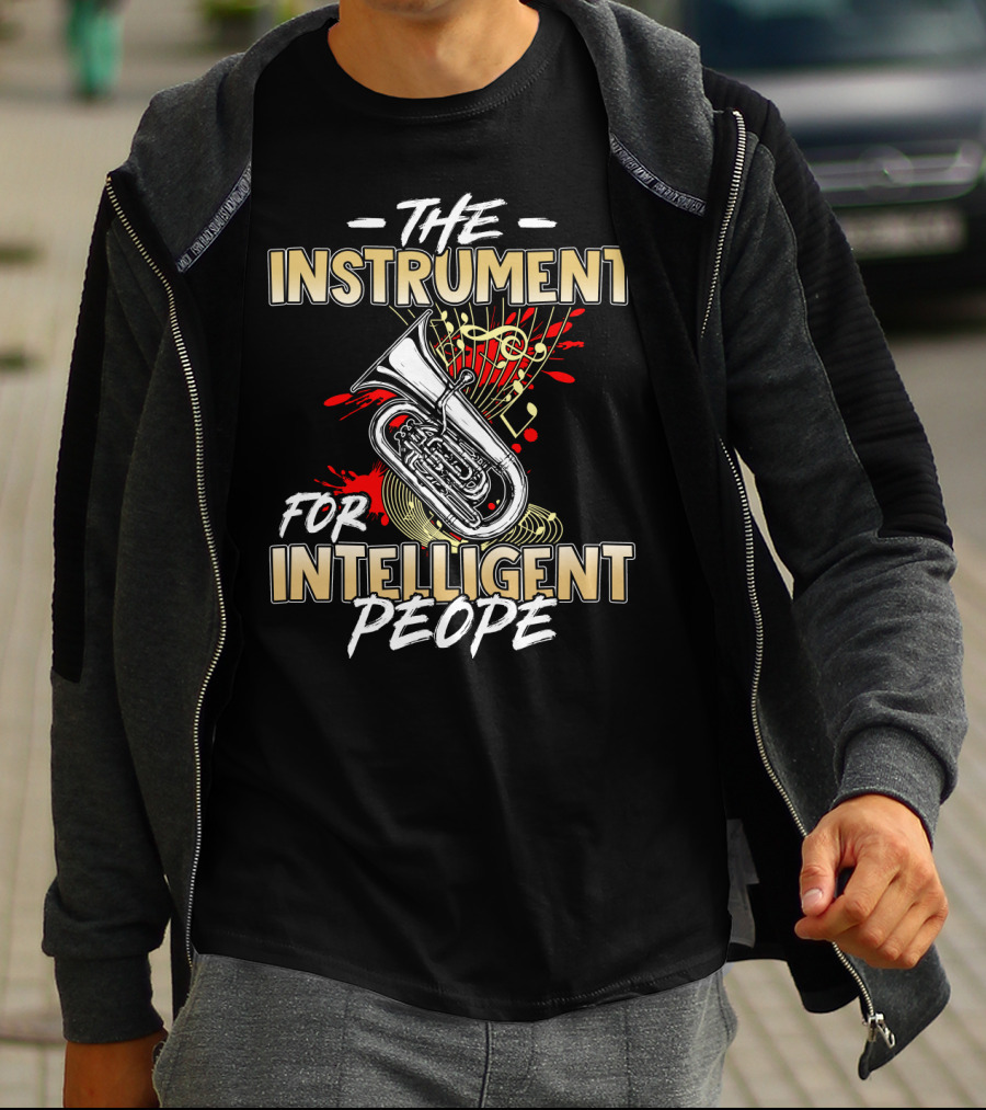 Tuba The Instrument For Intelligent People Music Notes T-Shirt