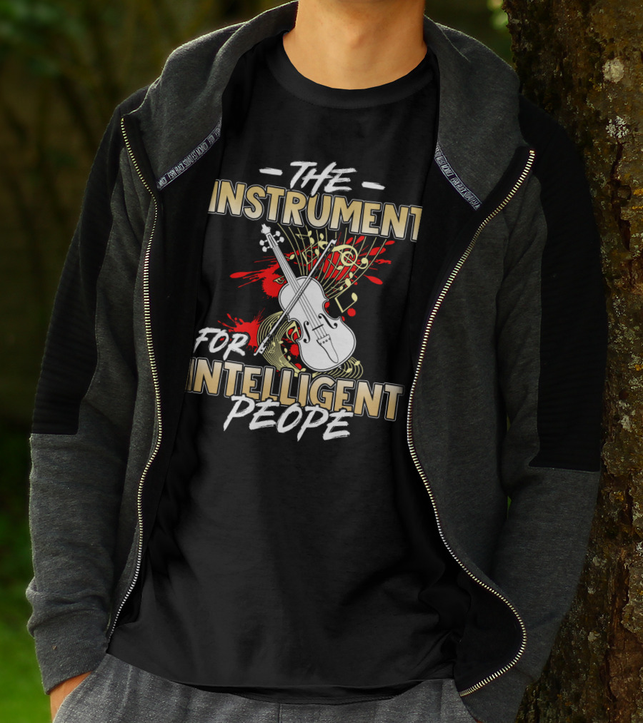 Violin The Instrument For Intelligent People Music Notes T-Shirt