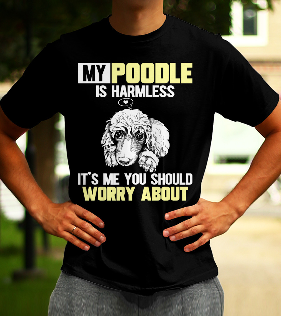 MY POODLE IS HARMLESS IT'S ME YOU SHOULD WORRY ABOUT T-Shirt