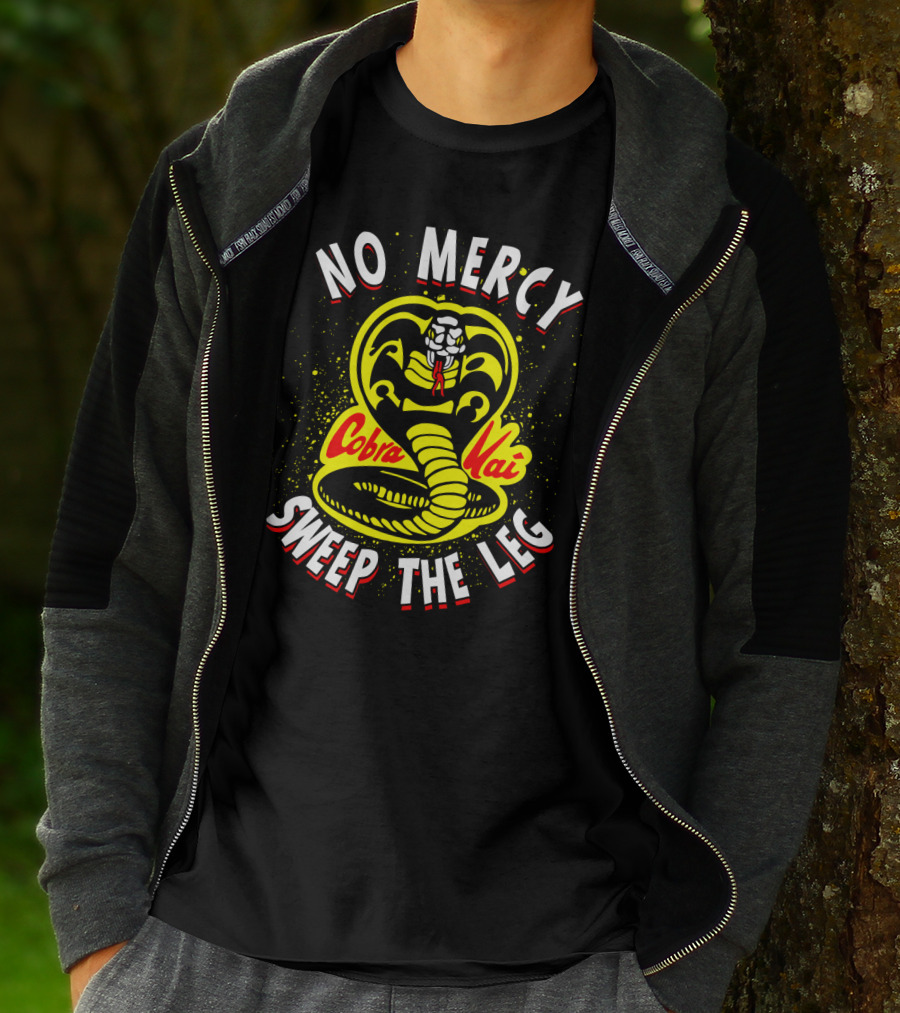 No Mercy Cobra Kai Sweep The Leg T-Shirt