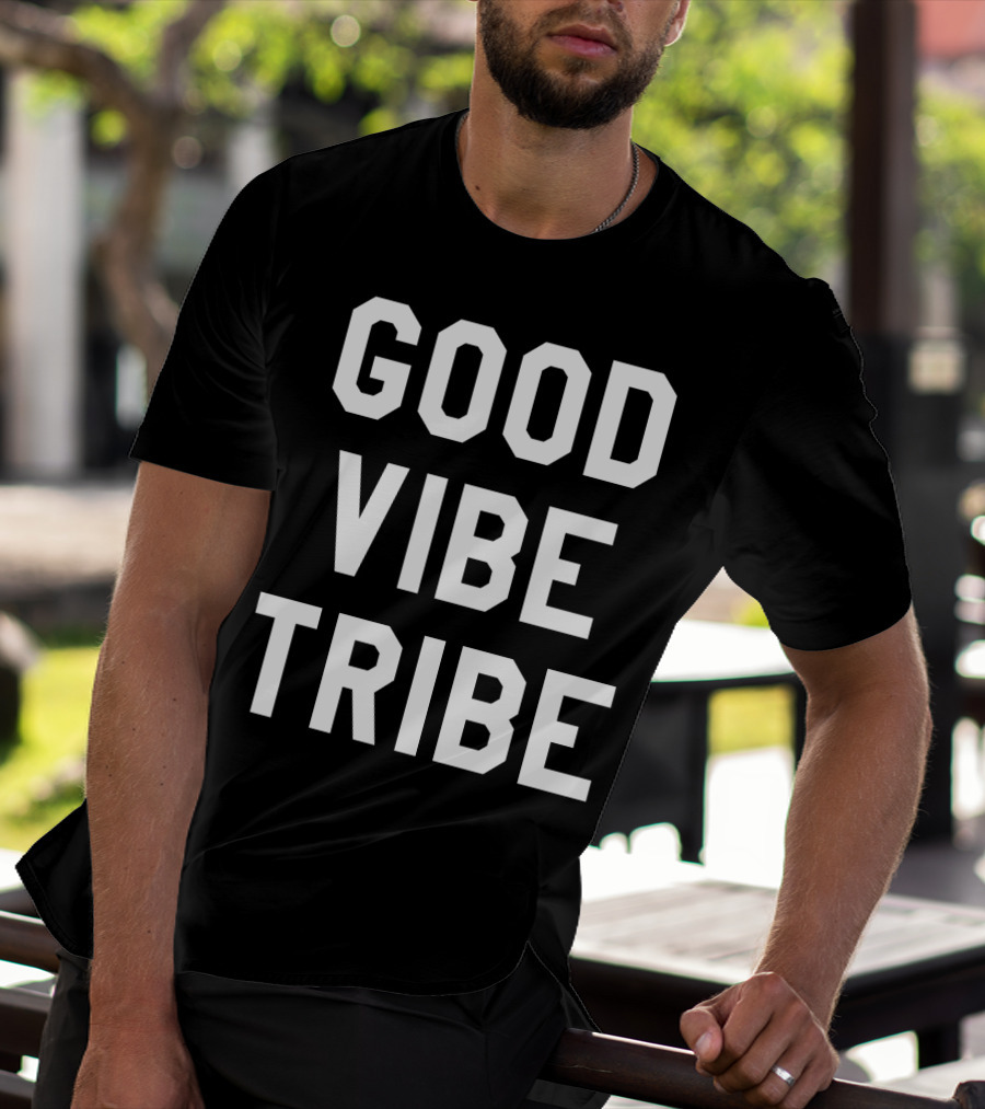 GOOD VIBE TRIBE Varsity-Inspired T-Shirt