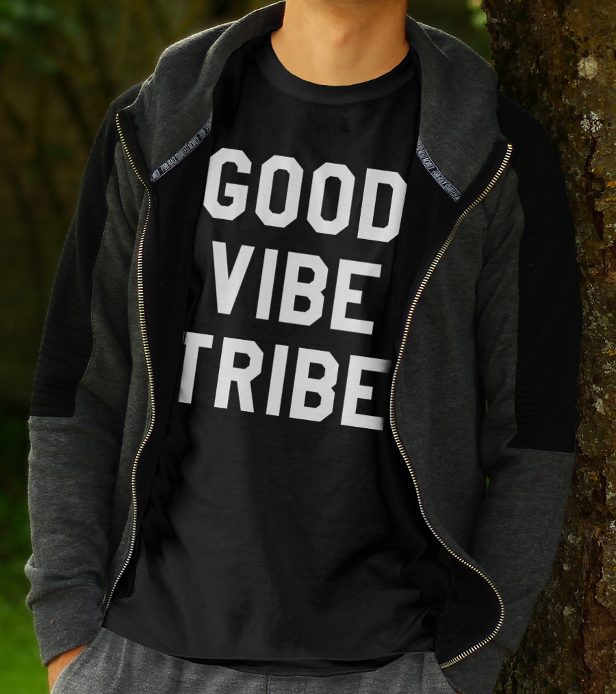 GOOD VIBE TRIBE Varsity-Inspired T-Shirt