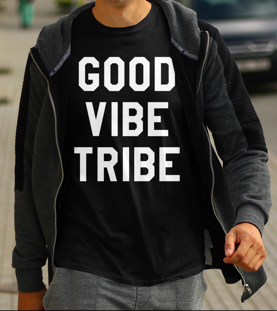 GOOD VIBE TRIBE Varsity-Inspired T-Shirt