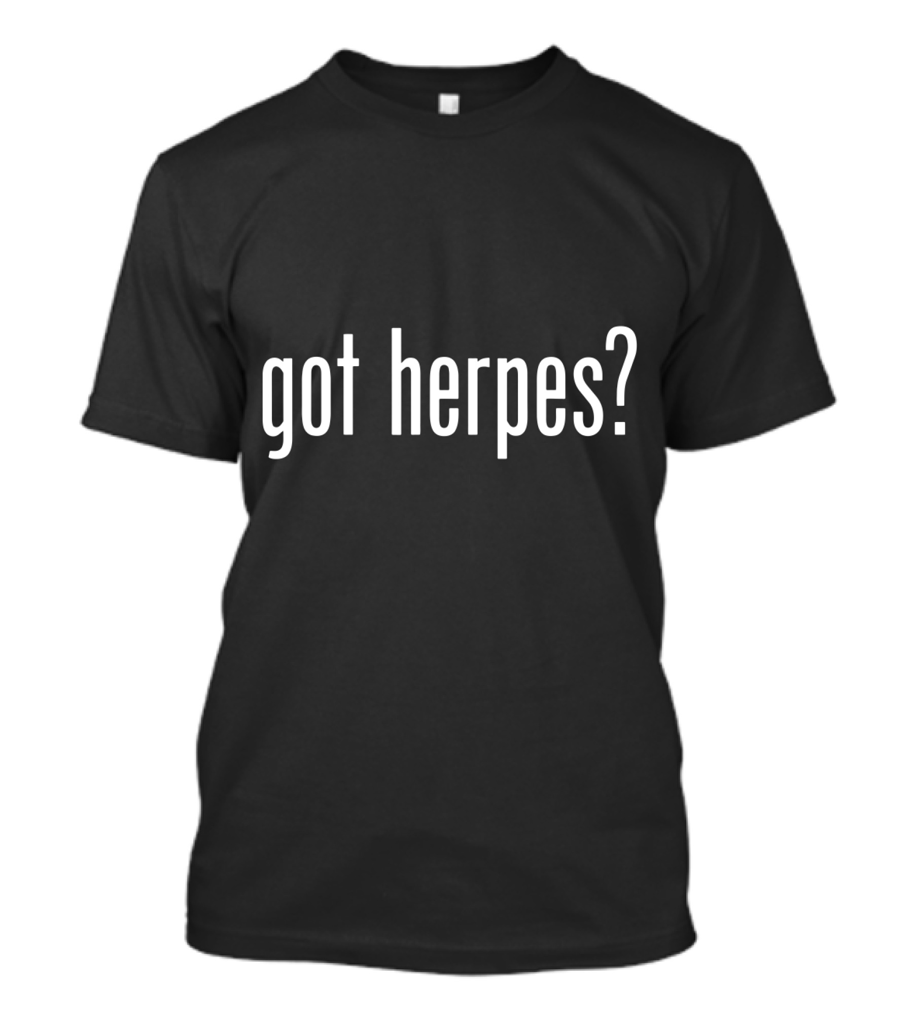 Got Herpes Vintage Parody Slogan T-Shirt
