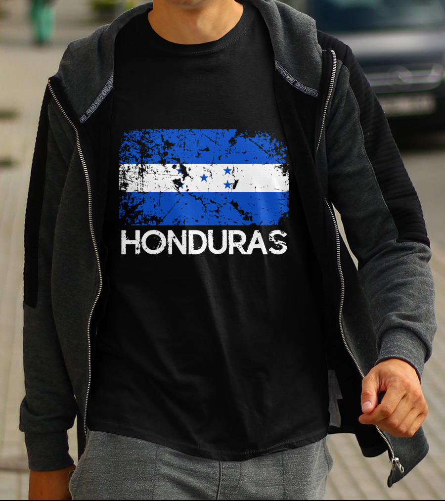 Honduran Flag Vintage Honduras Made In Honduras T-Shirt
