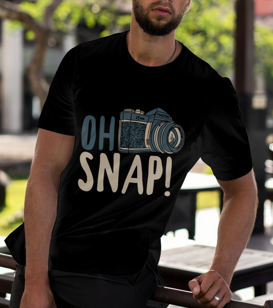 OH SNAP Photography Retro Camera T-Shirt