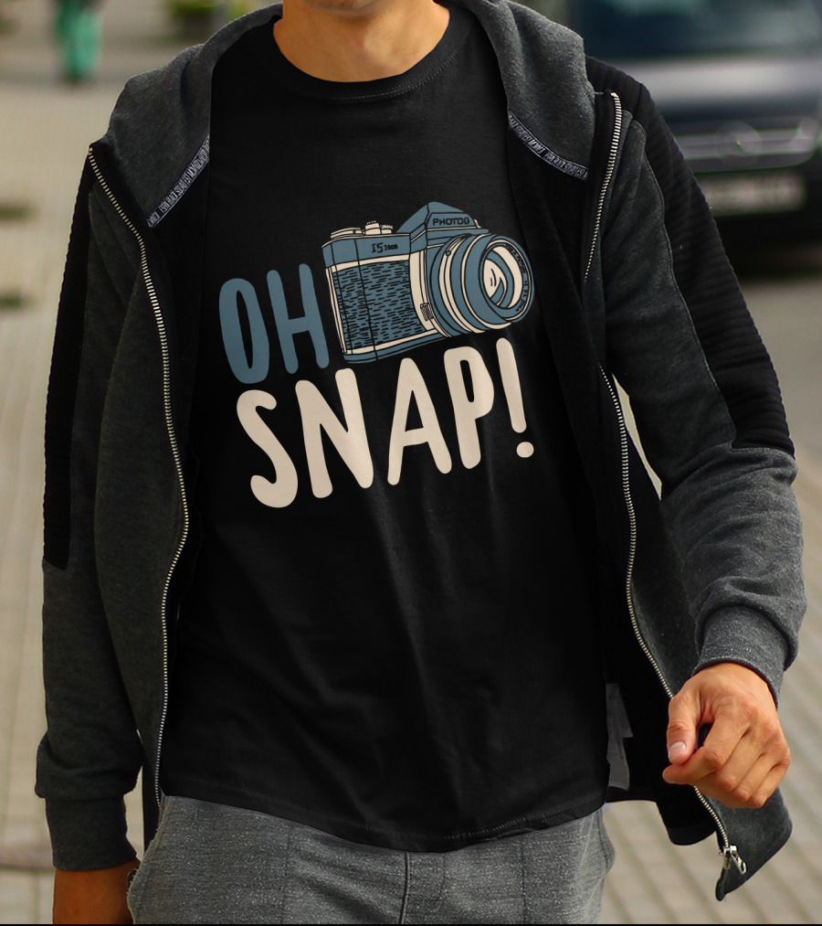 OH SNAP Photography Retro Camera T-Shirt