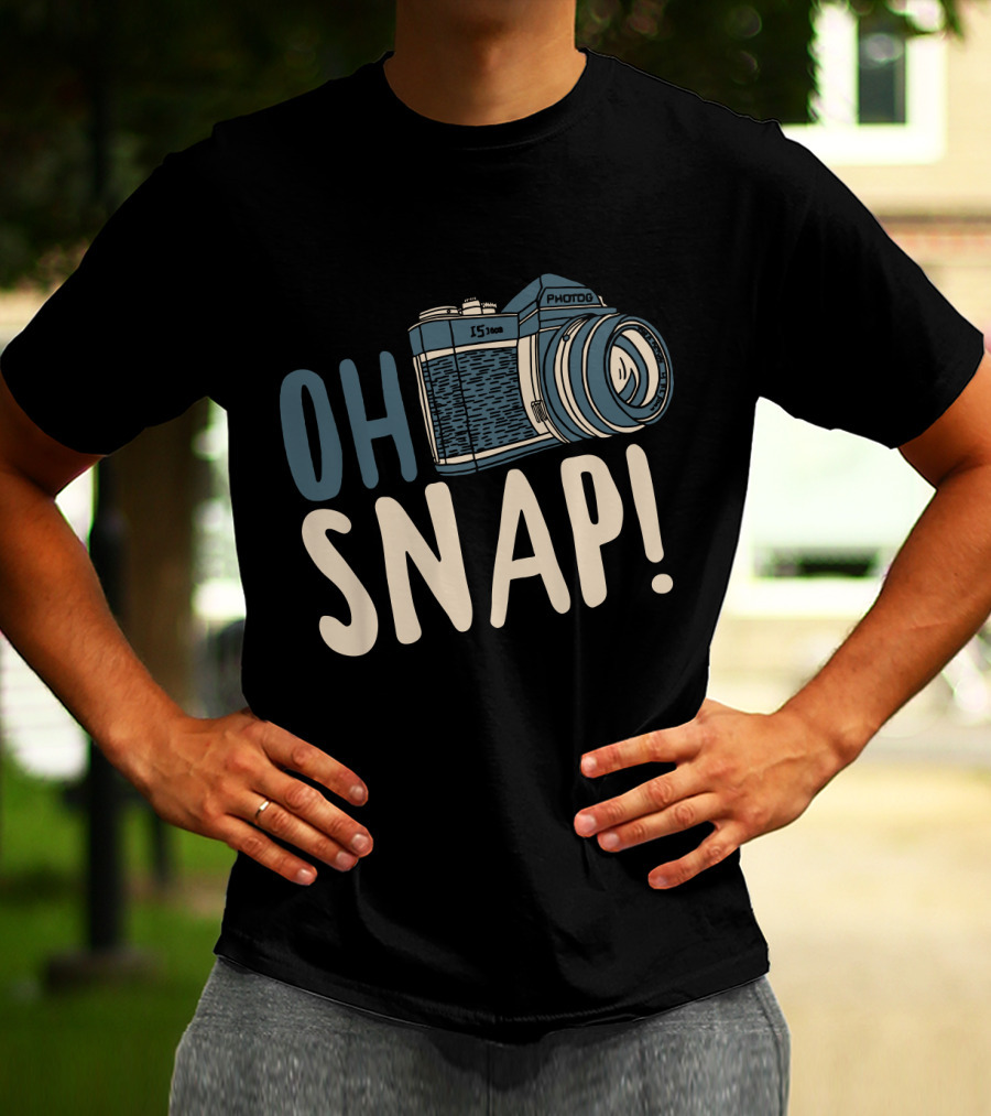 OH SNAP Photography Retro Camera T-Shirt
