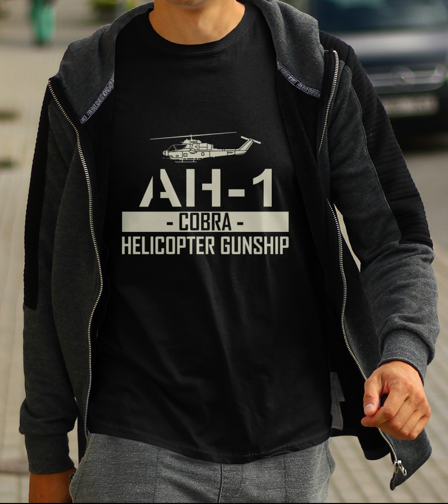 AH 1 Cobra Helicopter Gunship Retro Military T-Shirt