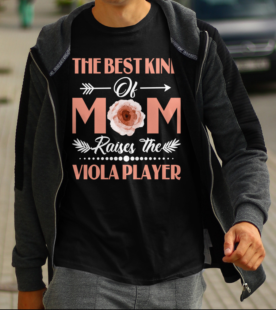The Best Kind Of Mom Raises The Viola Player Floral Arrow T-Shirt