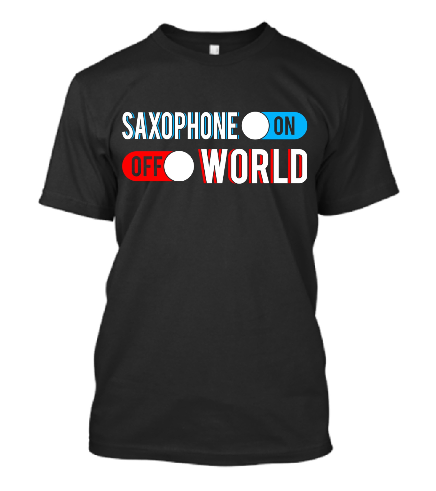 Saxophone On Off World T-Shirt