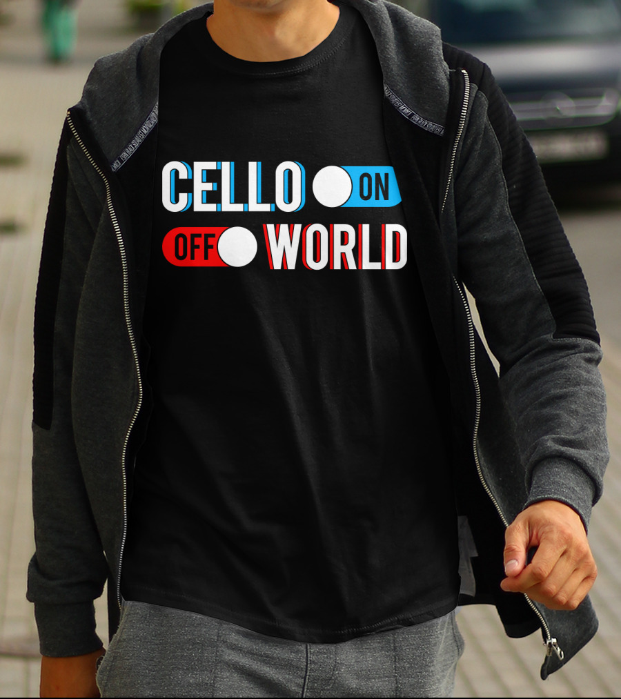 Cello On Off World T-Shirt