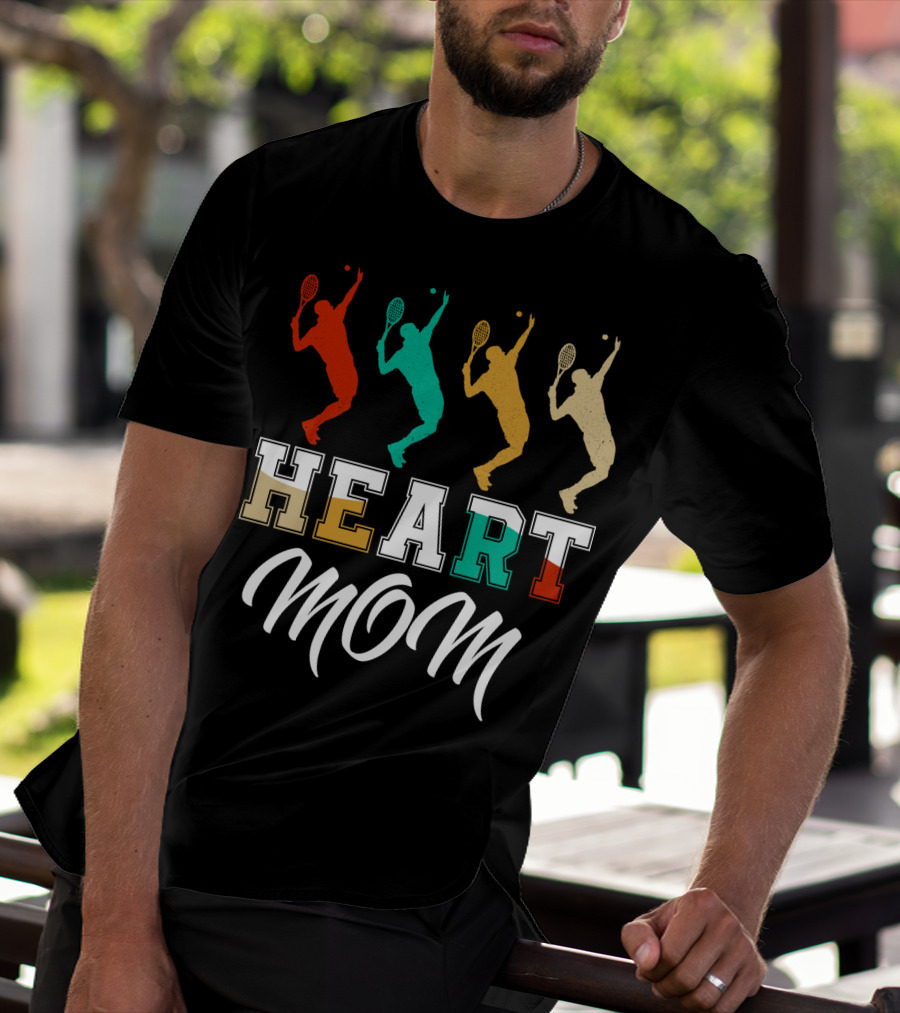 Tennis Heart Mom T-Shirt