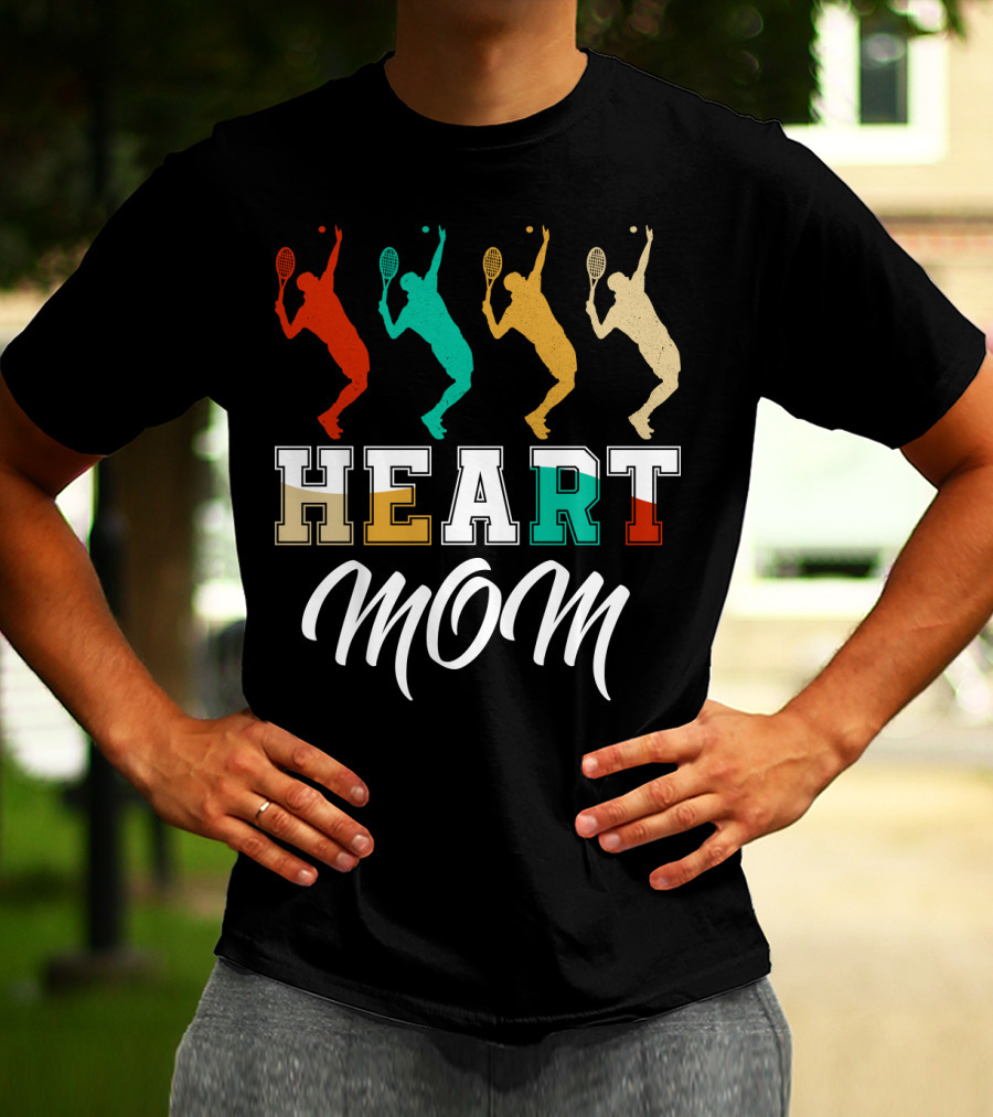 Tennis Heart Mom T-Shirt