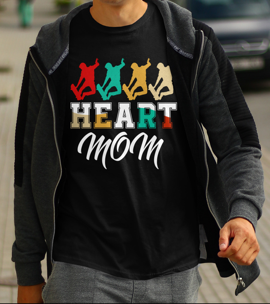 HEART MOM Skateboarding T-Shirt