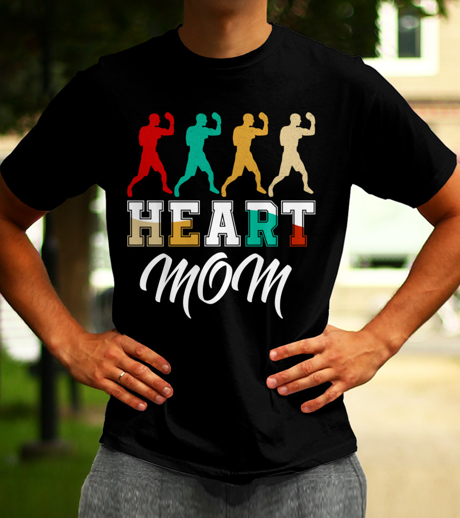 Heart Mom Boxing T-Shirt