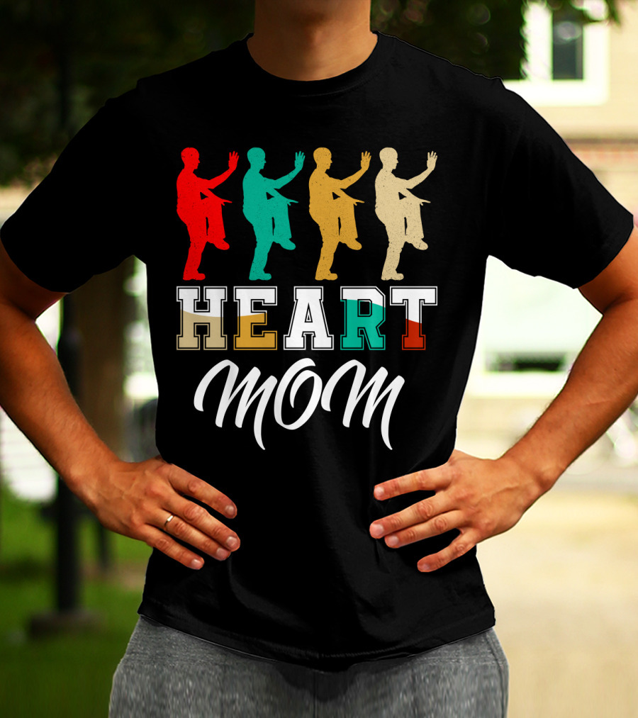Kung Fu Fighting Heart Mom T-Shirt