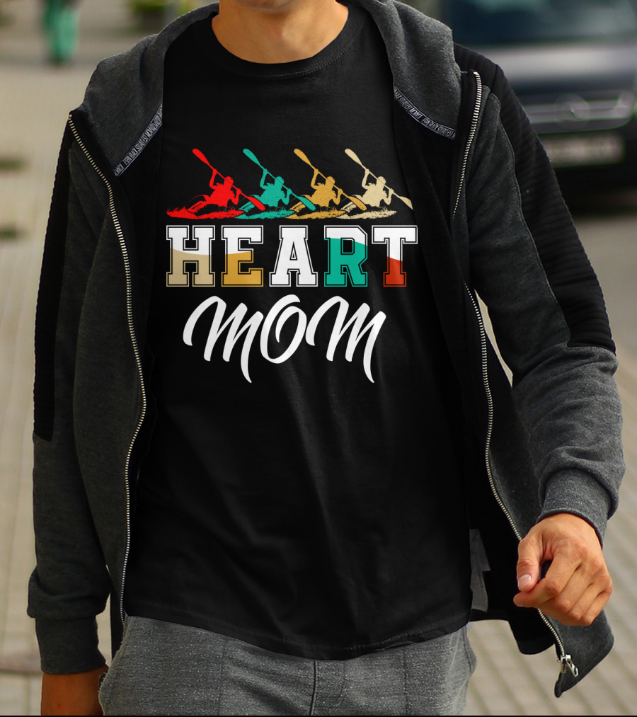 Kayaking Heart Mom T-Shirt
