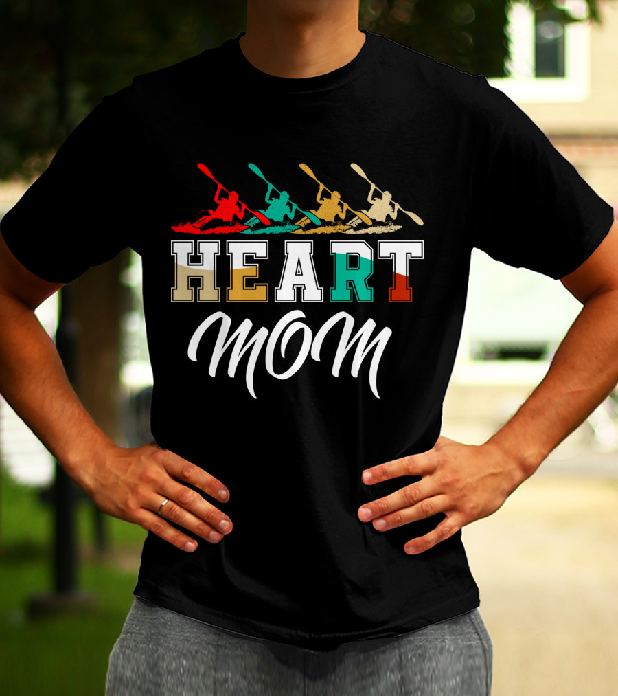 Kayaking Heart Mom T-Shirt