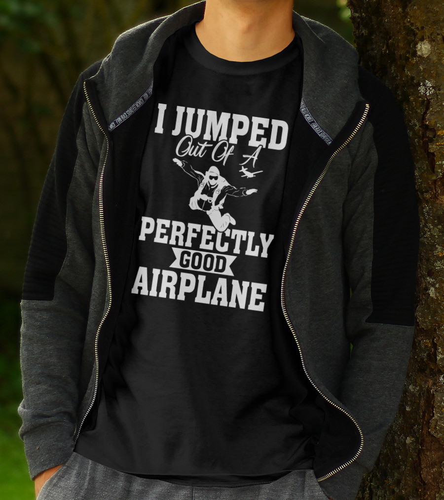 I Jumped Out Of A Perfectly Good Airplane Skydiving Iconic T-Shirt