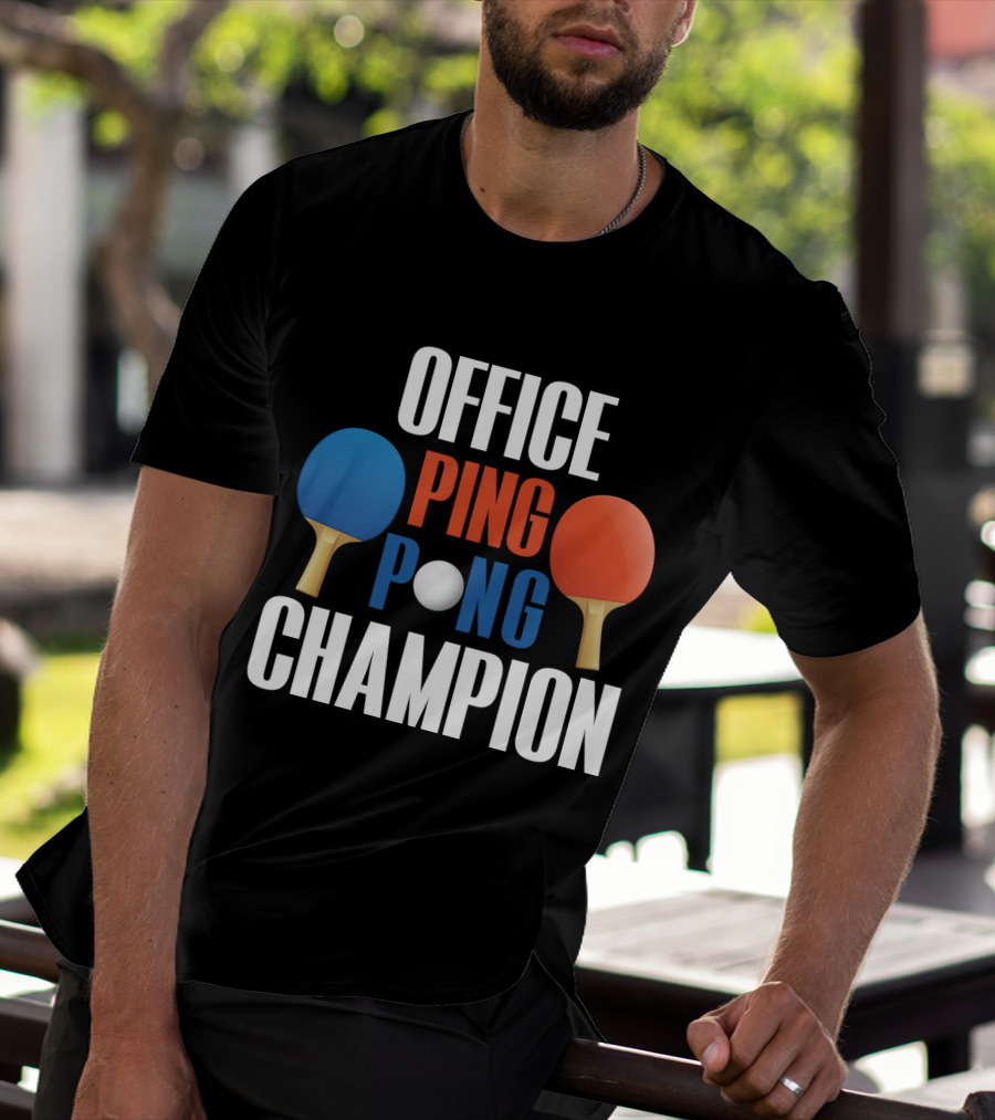 OFFICE PING PONG CHAMPION PADDLE T-Shirt