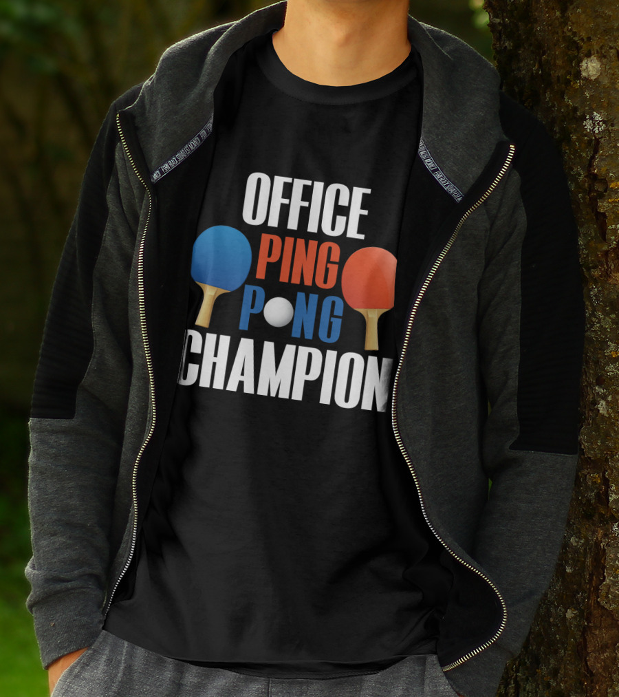 OFFICE PING PONG CHAMPION PADDLE T-Shirt