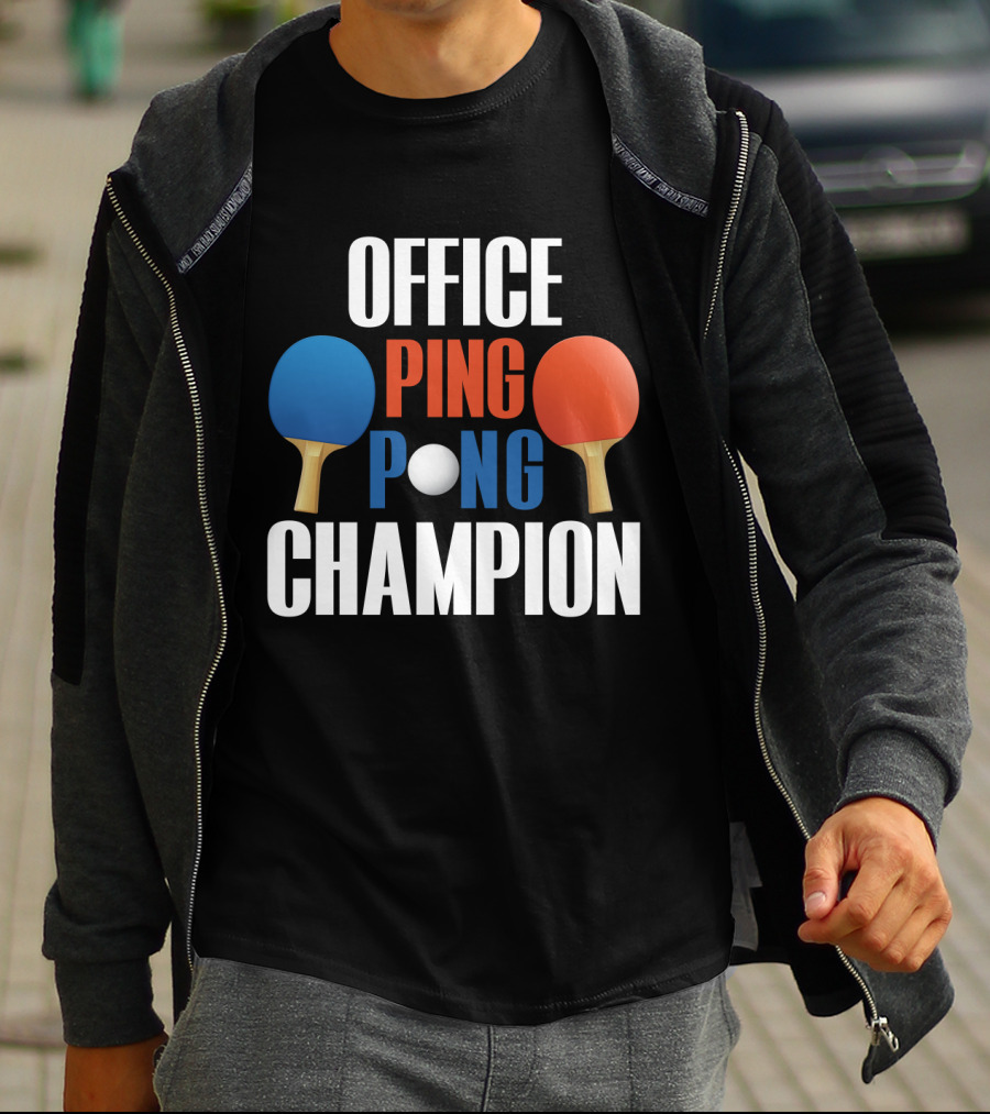 OFFICE PING PONG CHAMPION PADDLE T-Shirt