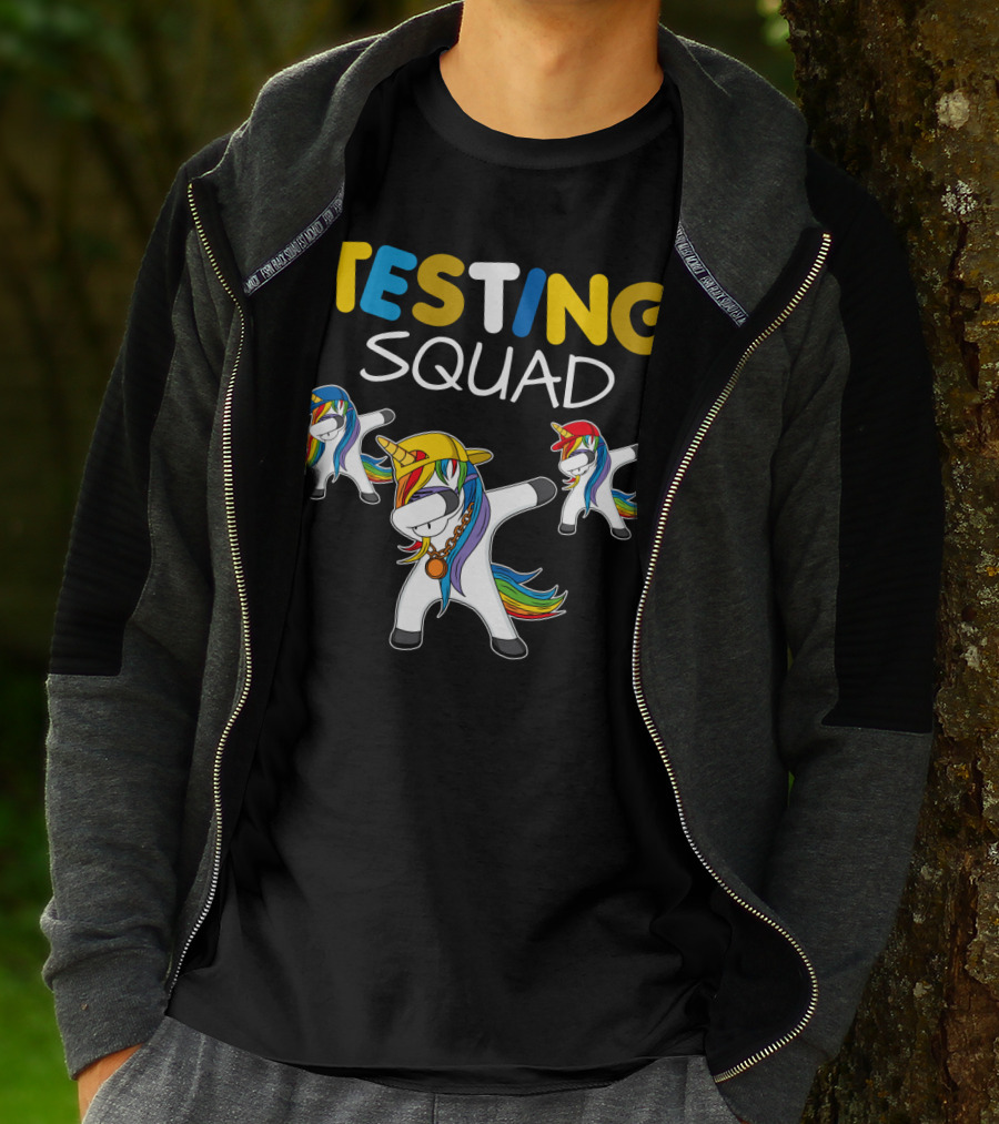 TESTING SQUAD Unicorn Dab Dance T-Shirt