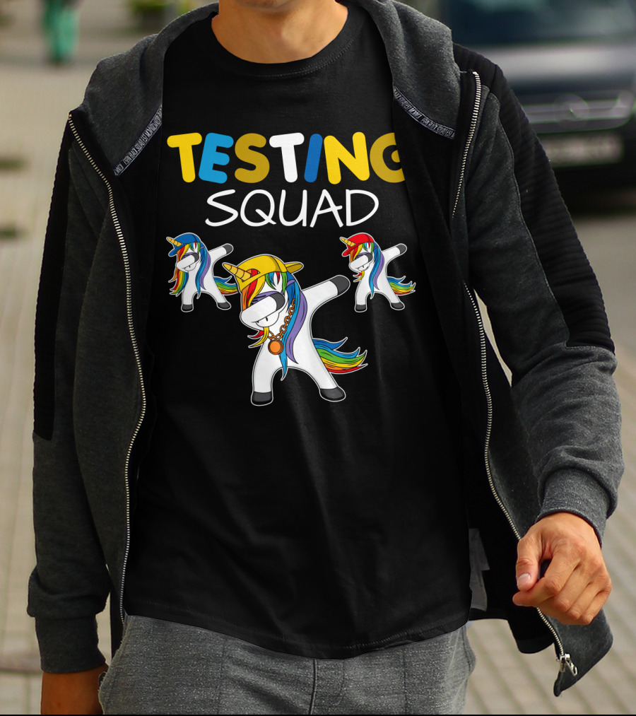 TESTING SQUAD Unicorn Dab Dance T-Shirt