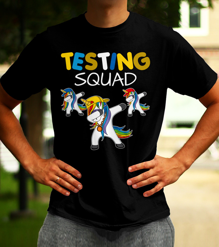 TESTING SQUAD Unicorn Dab Dance T-Shirt