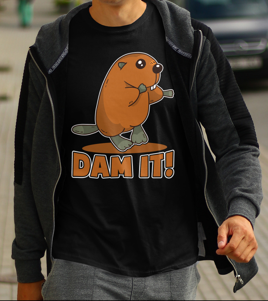 Damn It Beaver Dam Funny Pun T-Shirt
