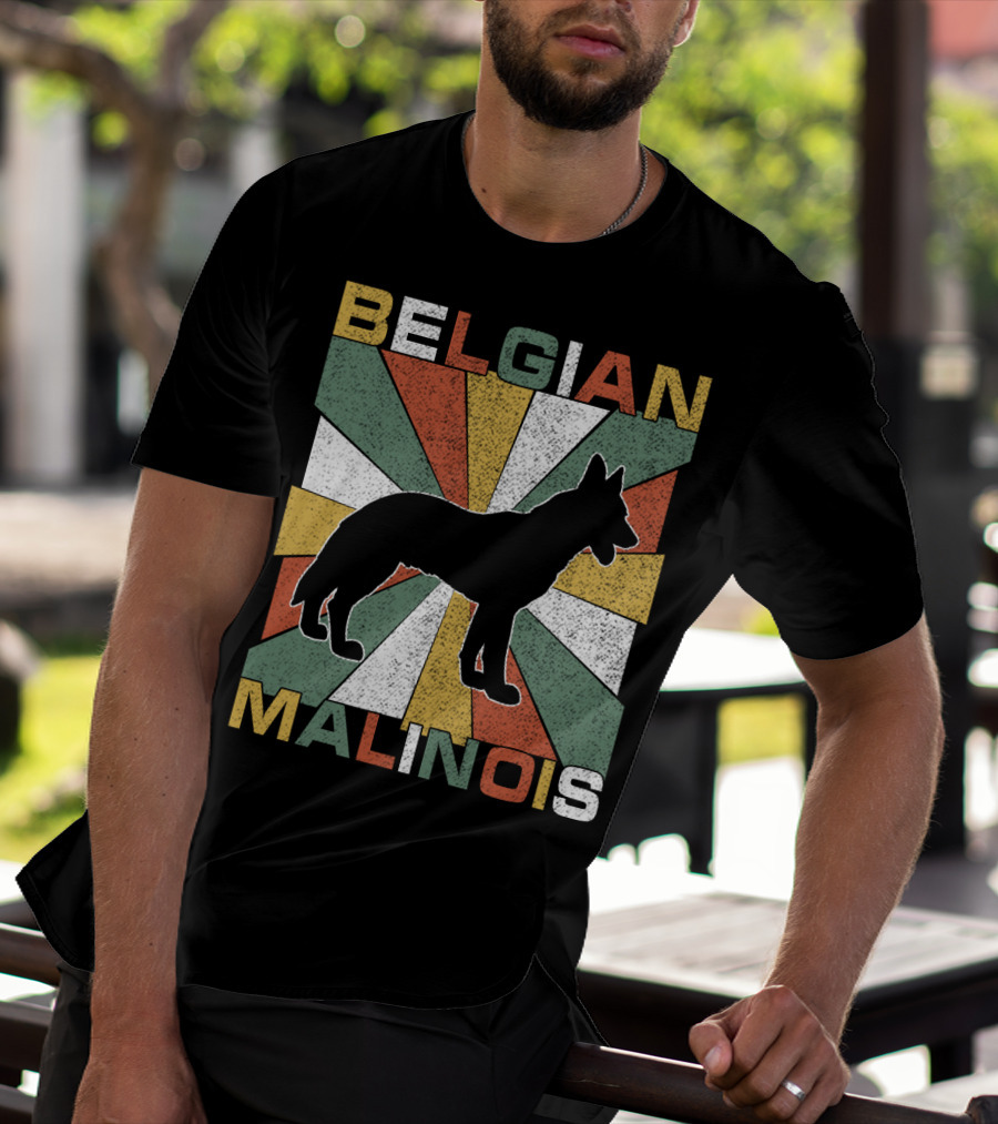 Belgian Malinois Retro 70s Vintage Dog T-Shirt
