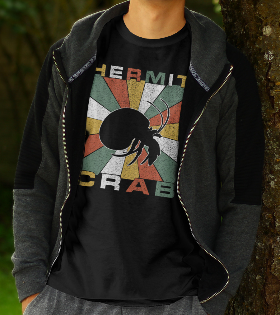 Hermit Crab Retro 70s Vintage T-Shirt